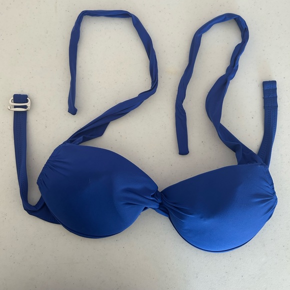 Apt.9 blue bikini Top shell push up Size Medium - Picture 4 of 16